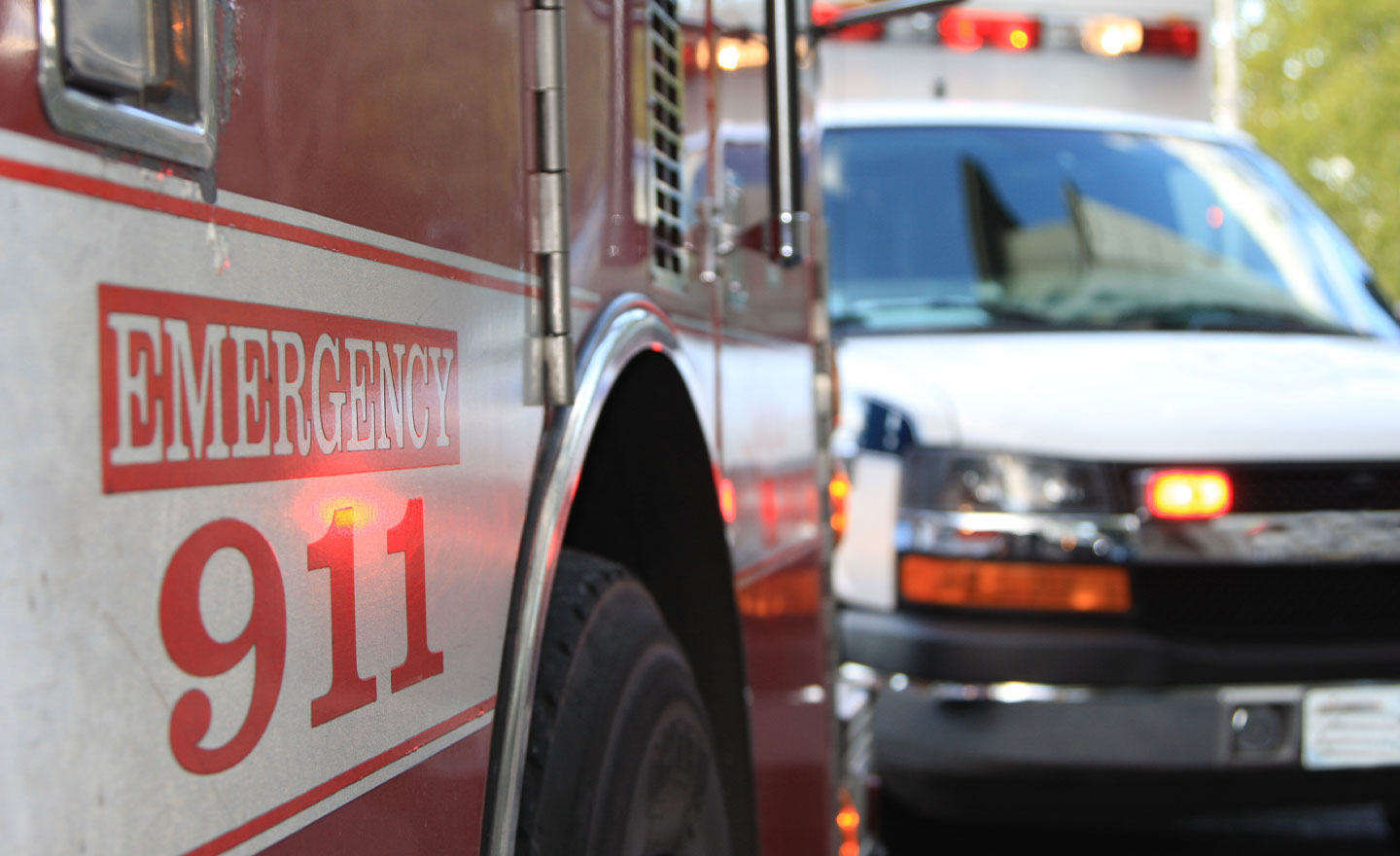 Emergency ambulance firetruck