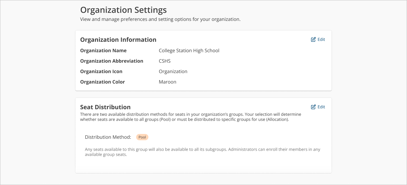 Manage Groups screenshot